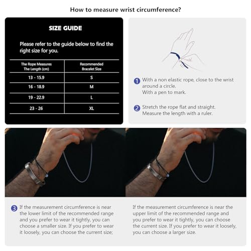 KULUZE Mens Bracelet | Pure Titanium Minimalist Bracelet Designed for Men | Springy Mens Cuff Bracelet | 10MM Wide Bracelet | Gift for Him