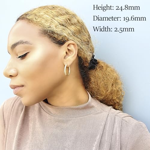 Bianca 18k White Gold Plated Swarovski Hoop Earrings