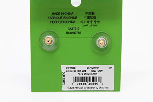 Kate Spade Black/Diamond Earrings