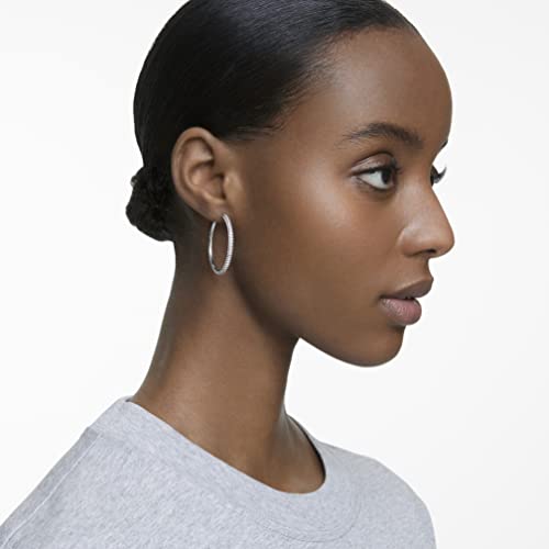 SWAROVSKI Women's Hoop Earrings with White Crystals