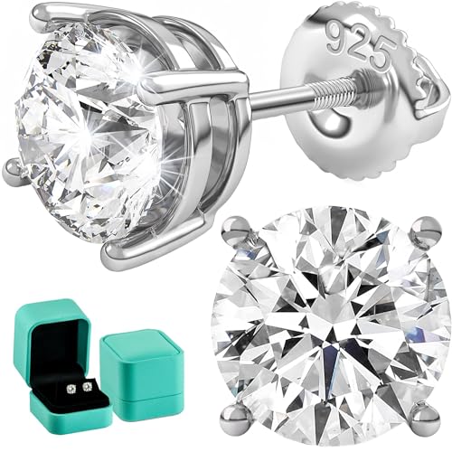 Moissanite Stud Earrings - Women's and Men's Jewelry