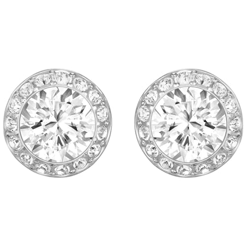 Angelic Stud Pierced Earrings - Clear Crystal