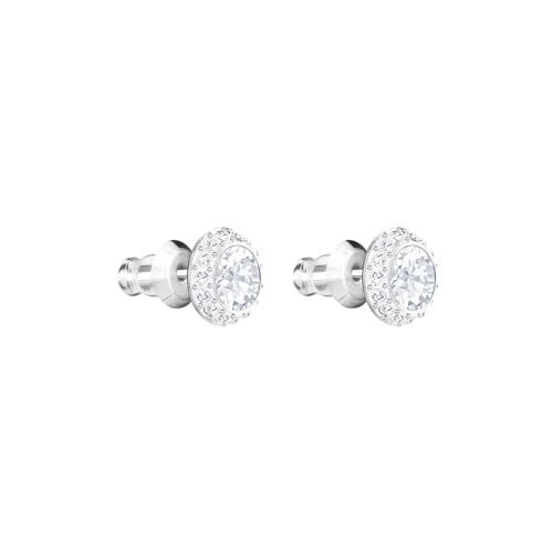 Angelic Stud Pierced Earrings - Clear Crystal