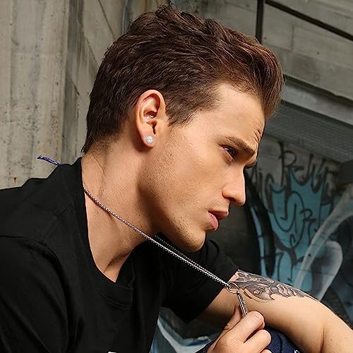 D Color VVS1 Round Cut Moissanite Stud Earrings