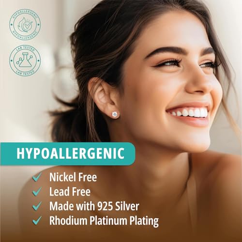 Moissanite Stud Earrings - Women's and Men's Jewelry