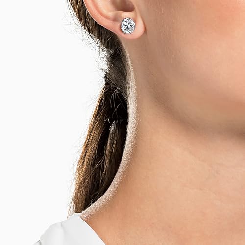 Angelic Stud Pierced Earrings - Clear Crystal