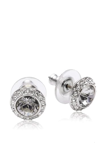 Angelic Stud Pierced Earrings - Clear Crystal