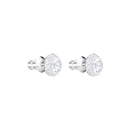 Angelic Stud Pierced Earrings - Clear Crystal