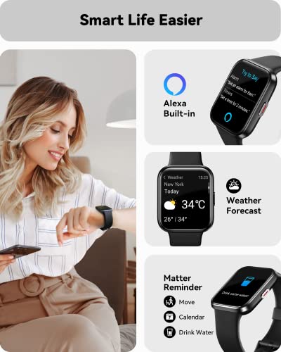 ENOMIR Smart Watch with Alexa, Fitness & Heart Rate