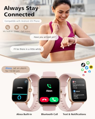 Women's Smartwatch, Android & iPhone Compatible, Fitness Tracker