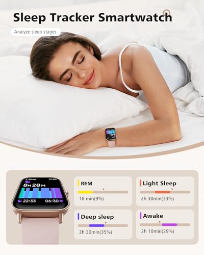 Women's Smartwatch, Android & iPhone Compatible, Fitness Tracker