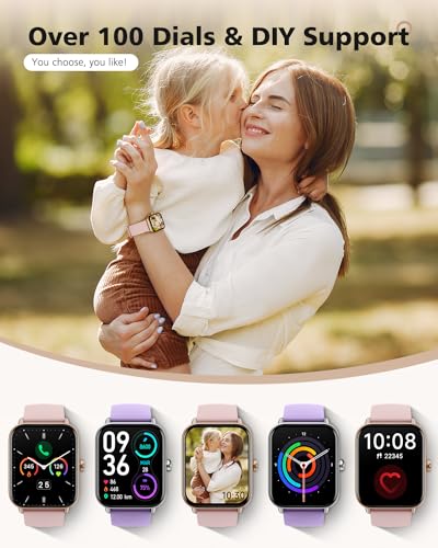 Women's Smartwatch, Android & iPhone Compatible, Fitness Tracker