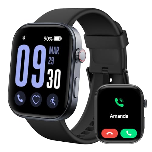 Fitpolo Smart Watch with Large AMOLED Display and AI Voice
