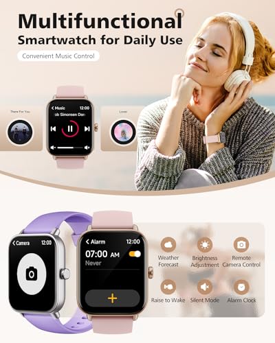 Women's Smartwatch, Android & iPhone Compatible, Fitness Tracker