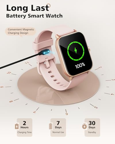 Women's Smartwatch, Android & iPhone Compatible, Fitness Tracker