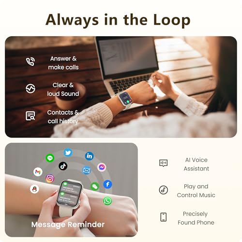 Android iPhone Smart Watch, 24/7 Health Tracker, 120+ Sports Modes