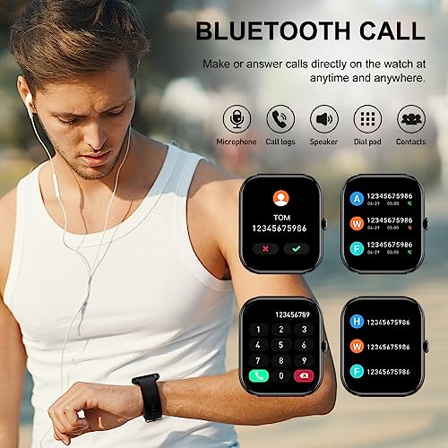 1.85" Smartwatch for Men Women IP68 Waterproof
