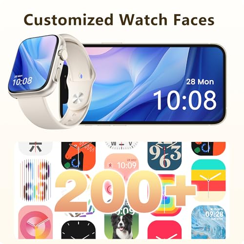 Android iPhone Smart Watch, 24/7 Health Tracker, 120+ Sports Modes