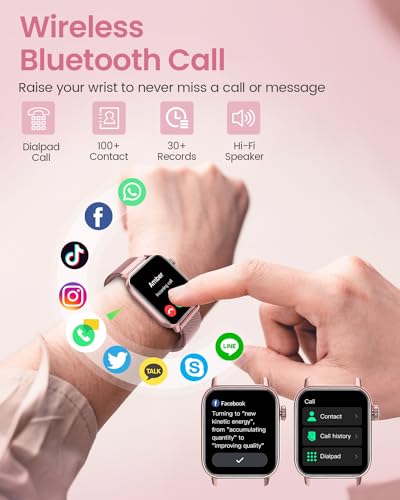 Women's Fitness Tracker Smartwatch with Blood Pressure Monitor