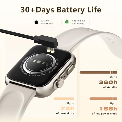 Android iPhone Smart Watch, 24/7 Health Tracker, 120+ Sports Modes