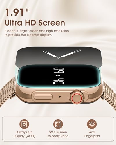 HD Fitness Tracker Smart Watch for Women, Bluetooth