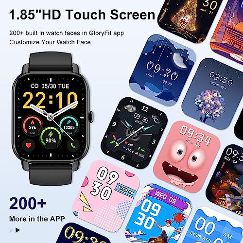 1.85" Smartwatch for Men Women IP68 Waterproof