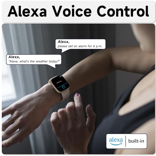 Alexa Built-in Smartwatch, Fitness Tracker, IP68 Waterproof