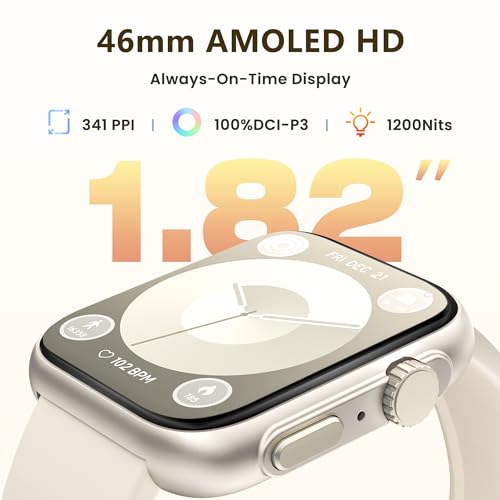 Android iPhone Smart Watch, 24/7 Health Tracker, 120+ Sports Modes
