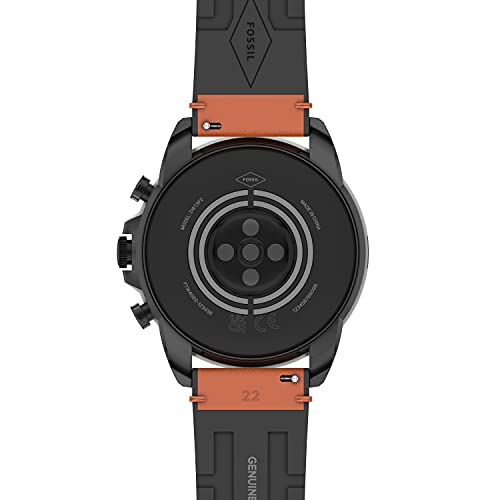 Fossil Gen 6 44mm Stainless Steel Leather Smart Watch
