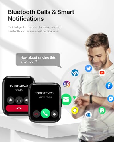 Unisex Smartwatch - Calls, AI Assistant, Fitness Tracker