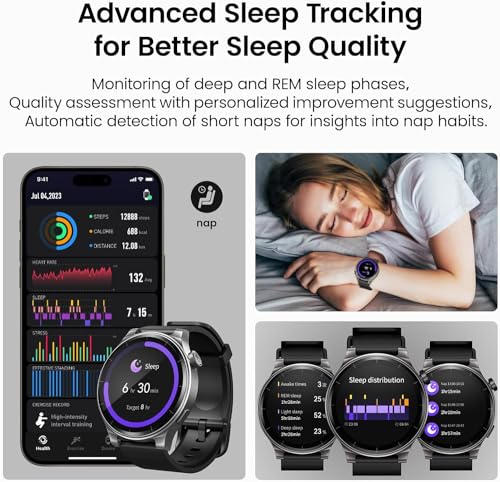 TOZO S5 Smart Watch: 1.43’’ AMOLED, 100+ Sport Modes