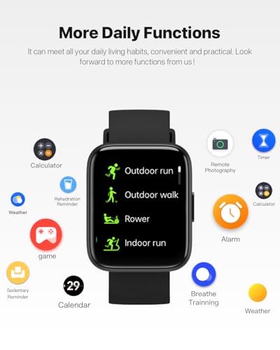 Unisex Smartwatch - Calls, AI Assistant, Fitness Tracker