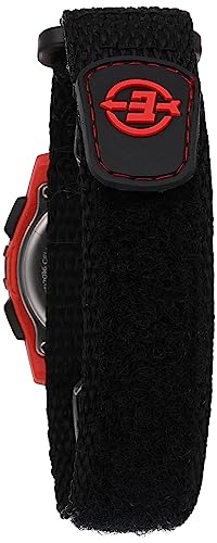 Timex Unisex Digital Expedition Black/Red Watch with Velcro