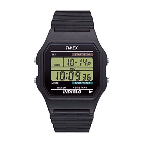 Timex Men's Digital Chronograph Watch Black Strap Classics