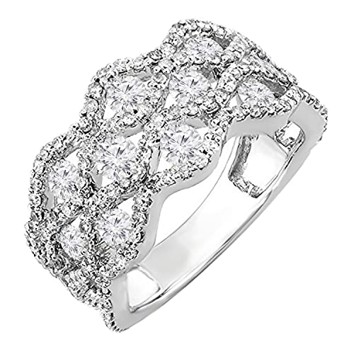 2 CTW 14k White Gold Diamond Women's Ring