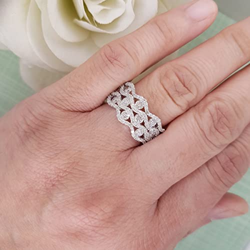 2 CTW 14k White Gold Diamond Women's Ring