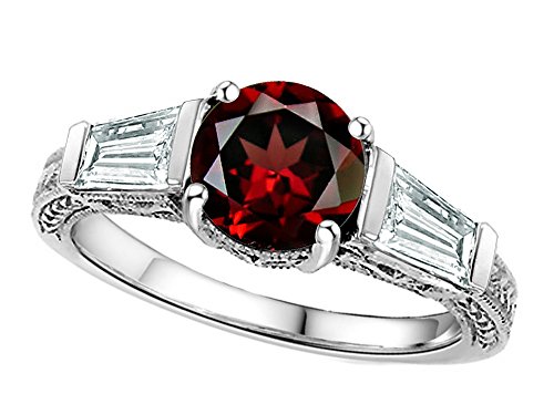 Star K Genuine Garnet Ring - Size 7