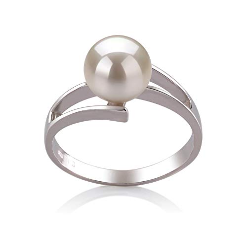 Jenna White Freshwater Pearl Ring - Size 7