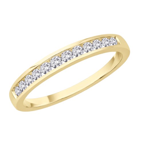 KATARINA 12-Stone Diamond Band in 10K Yellow Gold