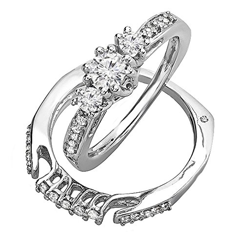 Dazzlingrock 0.75 Carat Diamond Bridal Ring Set