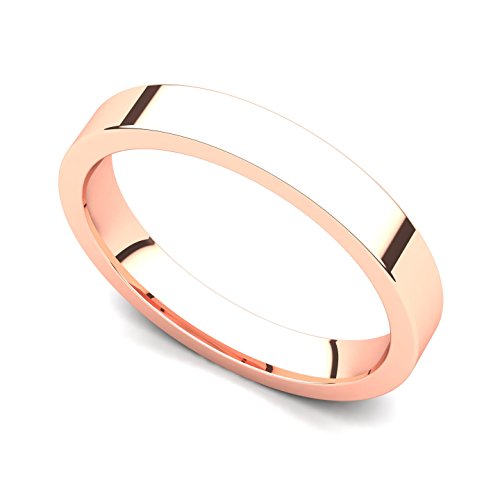 Juno Jewelry 14k Rose Gold Classic Wedding Band