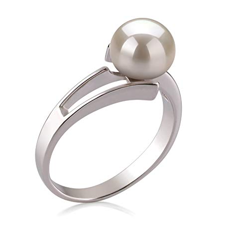Jenna White Freshwater Pearl Ring - Size 7