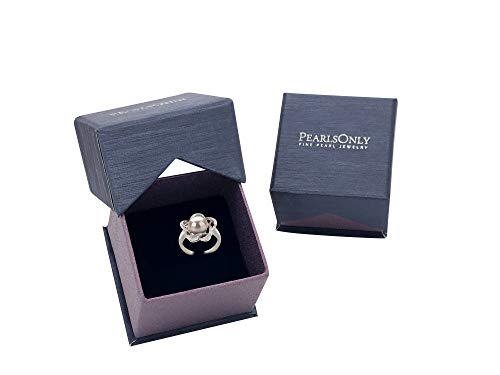 White Freshwater Pearl Sterling Silver Ring - Size 6