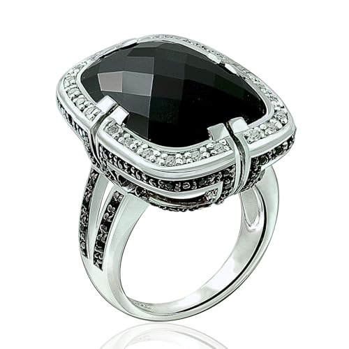 RB Gems Sterling Silver 925 Cushion Gemstone Ring
