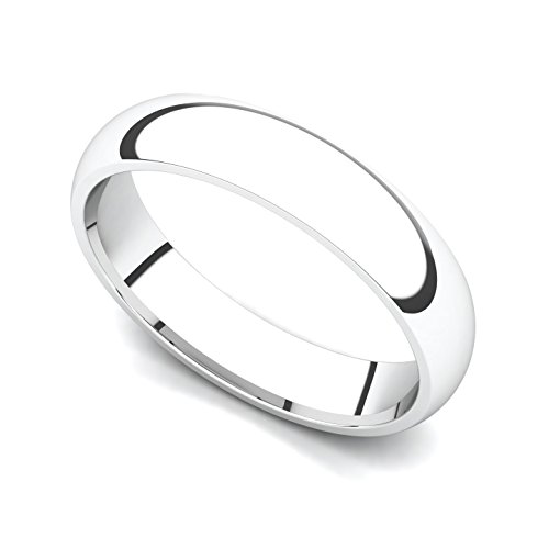 Classic 14k White Gold Wedding Band Ring, Size 5