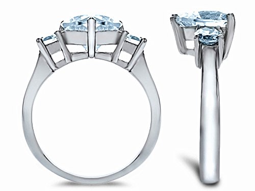 Heart Shape Created Pink Sapphire Sterling Silver Ring