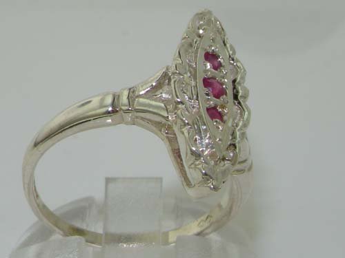 Sterling Silver Ruby Statement Ring - Sizes 4-12