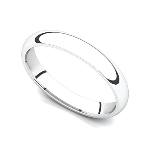Juno Jewelry 18k White Gold Classic Wedding Band