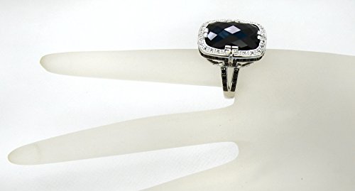 RB Gems Sterling Silver 925 Cushion Gemstone Ring