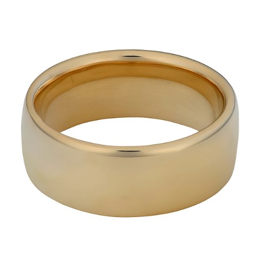 14k Yellow Gold 8mm Comfort Fit Wedding Band
